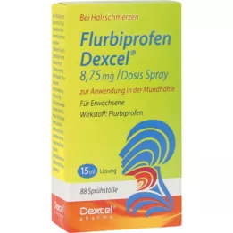 FLURBIPROFEN Dexcel 8,75 mg/dos.spray mondholte, 15 ml