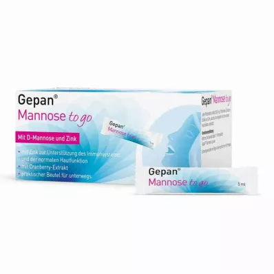 Gepan Mannose to go, kant-en-klare mannose met zink (14x5 ml) Gepan Mannose to go, kant-en-klare mannose met zink (14x5 ml)