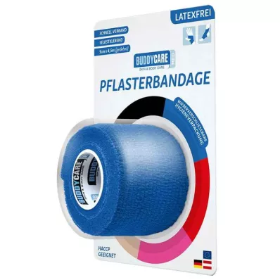 PFLASTERBANDAGE latexvrij BUDDYCARE MED blauw, 1 st