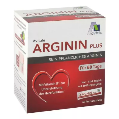 ARGININ PLUS Vitamine B1+B6+B12+foliumzuur Sticks, 60X5.9 g ARGININ PLUS Vitamine B1+B6+B12+foliumzuur Sticks, 60X5.9 g