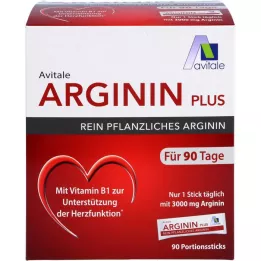 ARGININ PLUS Vitamine B1+B6+B12+foliumzuur Sticks, 90X5.9 g