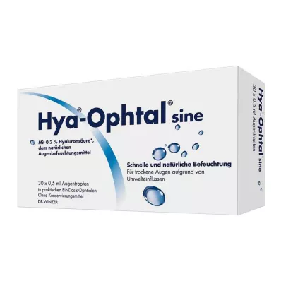HYA-OPHTAL sinus oogdruppels, 30X0,5 ml HYA-OPHTAL sinus oogdruppels, 30X0,5 ml