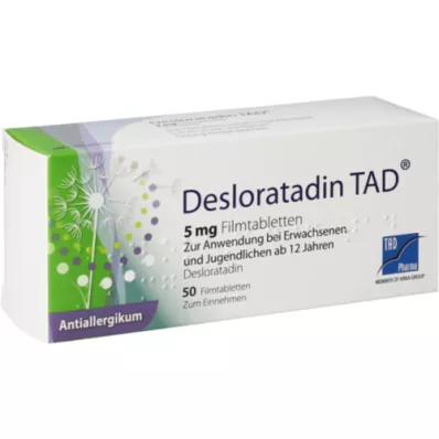 DESLORATADIN TAD 5 mg filmomhulde tabletten, 50 st