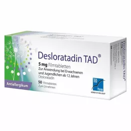 DESLORATADIN TAD 5 mg filmomhulde tabletten, 50 st