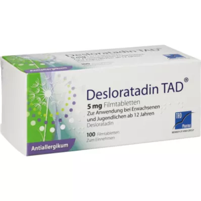DESLORATADIN TAD 5 mg filmomhulde tabletten, 100 stuks