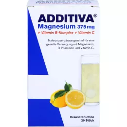 ADDITIVA Magnesium 375 mg+Vitamine B-complex+Vit.C, 20X6 g