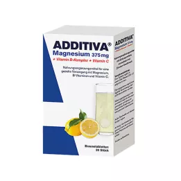 ADDITIVA Magnesium 375 mg+Vitamine B-complex+Vit.C, 20X6 g