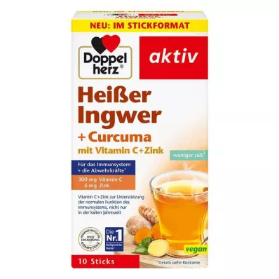 Doppelherz hete gember + kurkuma zakje, 10 st