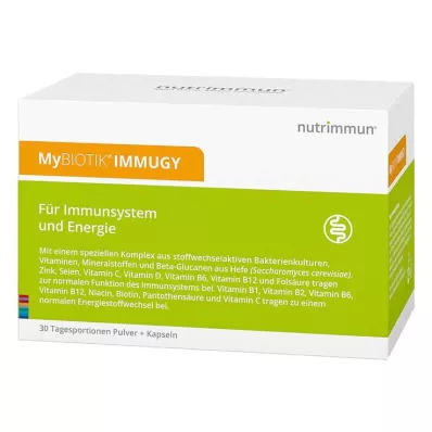 MYBIOTIK IMMUGY Combinatieverpakking 30x2 g+60 capsules, 1 p MYBIOTIK IMMUGY Combinatieverpakking 30x2 g+60 capsules, 1 p