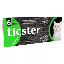 TICSTER Spot-on vloeistof voor katten tot 4 kg, 6X0,4 ml