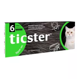TICSTER Spot-on vloeistof voor katten tot 4 kg, 6X0,4 ml