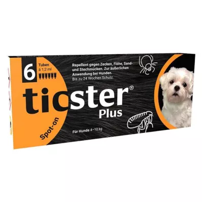 TICSTER Plus Spot-on Oplossing voor Hond 4-10kg, 6X1.2ml