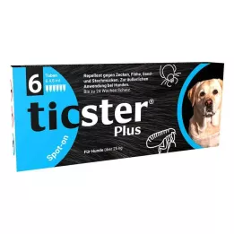TICSTER Plus Spot-on Oplossing voor Honden vanaf 25kg, 6X4.8ml