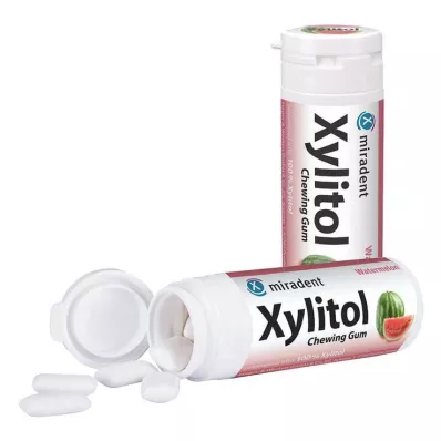 MIRADENT Xylitol kauwgom Watermeloen, 30 stuks MIRADENT Xylitol kauwgom Watermeloen, 30 stuks