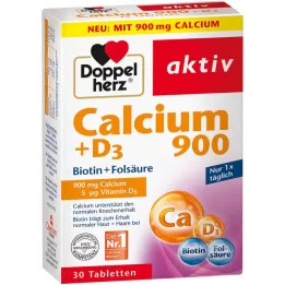 DOPPELHERZ Calcium 900+D3 tabletten, 30 stuks