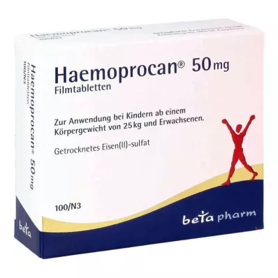 HAEMOPROCAN 50 mg filmomhulde tabletten, 100 stuks HAEMOPROCAN 50 mg filmomhulde tabletten, 100 stuks