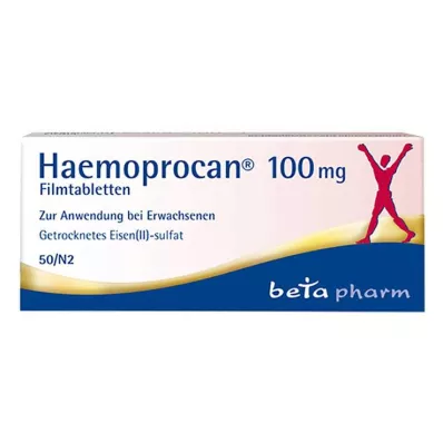 Haemoprocan 100 mg filmomhulde tabletten, 50 stuks