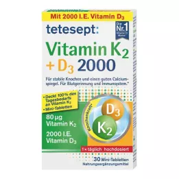 TETESEPT Vitamine K2+D3 2000 tabletten, 30 stuks