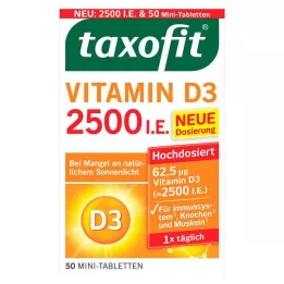 TAXOFIT Vitamine D3 2500 I.U. tabletten, 50 st