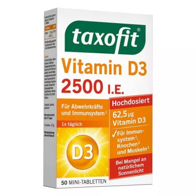 TAXOFIT Vitamine D3 2500 I.U. tabletten, 50 st TAXOFIT Vitamine D3 2500 I.U. tabletten, 50 st