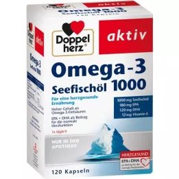 DOPPELHERZ Omega-3 zeevisolie 1000 capsules, 120 capsules