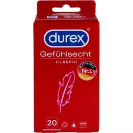 DUREX Gevoelige klassieke condooms, 20 stuks