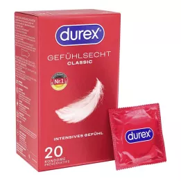 DUREX Gevoelige klassieke condooms, 20 stuks