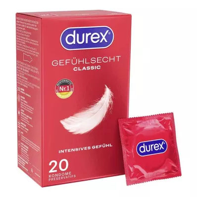 DUREX Gevoelige klassieke condooms, 20 stuks