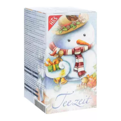 H&amp;S Adventskalender sneeuwpop filterzakjes (24 stuks)