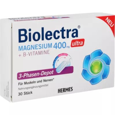 BIOLECTRA Magnesium 400 mg ultra 3-fase depot, 30 st