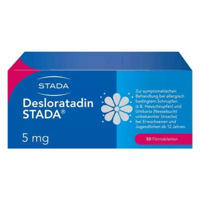 Desloratadine STADA® 5 mg filmomhulde tabletten, 50 stuks Desloratadine STADA® 5 mg filmomhulde tabletten, 50 stuks