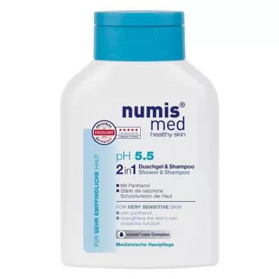 NUMIS med pH 5.5 2in1 Douchegel &amp; Shampoo, 200 ml