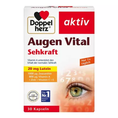 DOPPELHERZ Augen Vital Sehkraft aktiv Capsules, 30 Capsules DOPPELHERZ Augen Vital Sehkraft aktiv Capsules, 30 Capsules