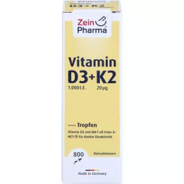 VITAMIN D3+K2 MK-7 druppels voor oraal gebruik, hoge dosis, 25 ml