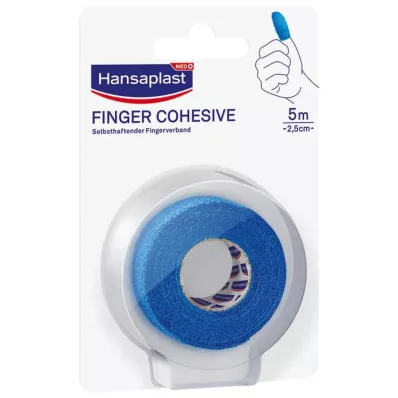 Hansaplast vingerverband zelfklevend 2,5 cmx5 m blauw, 1 stuk Hansaplast vingerverband zelfklevend 2,5 cmx5 m blauw, 1 stuk