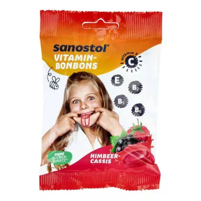 SANOSTOL Vitaminesnoepjes framboos-cassis, 75 g SANOSTOL Vitaminesnoepjes framboos-cassis, 75 g