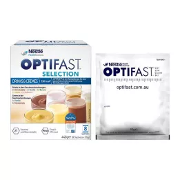 OPTIFAST Selectie Dranken &amp; Crèmes Poeder, 8X55 g