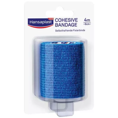 HANSAPLAST Fixatieverband zelfklevend.6 cmx4 m blauw, 1 st HANSAPLAST Fixatieverband zelfklevend.6 cmx4 m blauw, 1 st