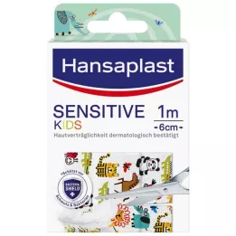 HANSAPLAST Gevoelige kinderpleister 6 cmx1 m, 1 st
