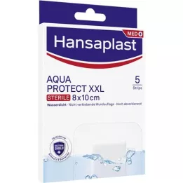 HANSAPLAST Aqua Protect steriel wondverband 8x10 cm, 5 st