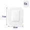 HANSAPLAST Gevoelig wondverband steriel 6x7 cm, 5 st