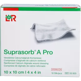 SUPRASORB A Pro Calcium Alginaat Compr.10x10 cm, 10 st