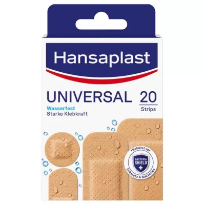 Hansaplast universele pleisterstrips, waterdicht, 20 stuks Hansaplast universele pleisterstrips, waterdicht, 20 stuks