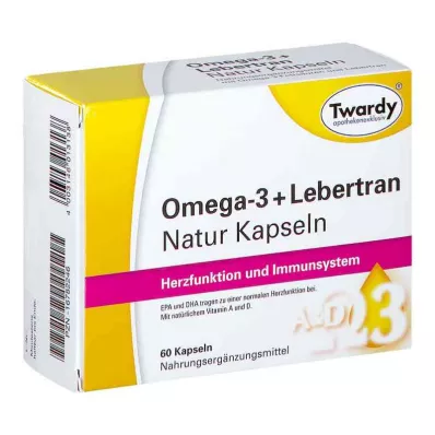 Omega-3 + levertraan natuurlijke capsules (60 stuks) Omega-3 + levertraan natuurlijke capsules (60 stuks)