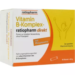 VITAMIN B-KOMPLEX-ratiopharm direct poeder, 40 st