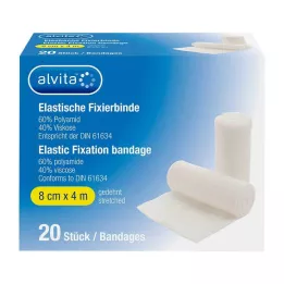 ALVITA Elastisch fixatieverband 8 cmx4 m, 20 st