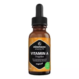 VITAMIN A 500 µg hoge dosis veganistische druppels, 50 ml