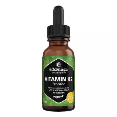 VITAMIN K2 MK7 druppels hooggedoseerd veganistisch, 50 ml