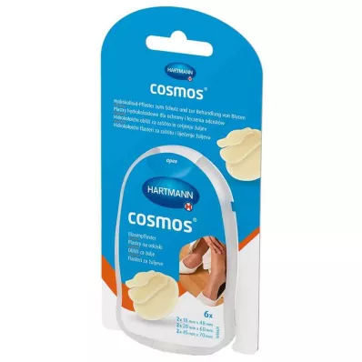 COSMOS Blaarpleistermix 3 maten, 6 stuks COSMOS Blaarpleistermix 3 maten, 6 stuks