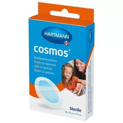 cosmos® brandwondenpleisters 68 mm x 43 mm steriel, 8 stuks cosmos® brandwondenpleisters 68 mm x 43 mm steriel, 8 stuks